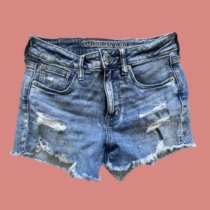 American eagle distressed shorts